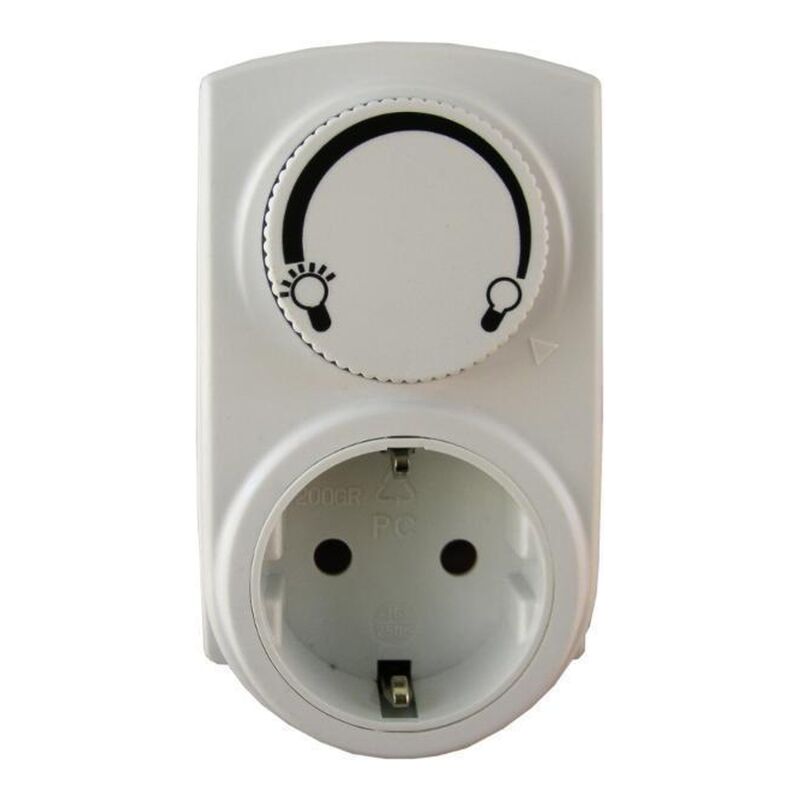 HortiTec Lüfterdimmer 300 W - Zwischenstecker mit stufenlosem Drehzahlregler (Phasenanschnitt)