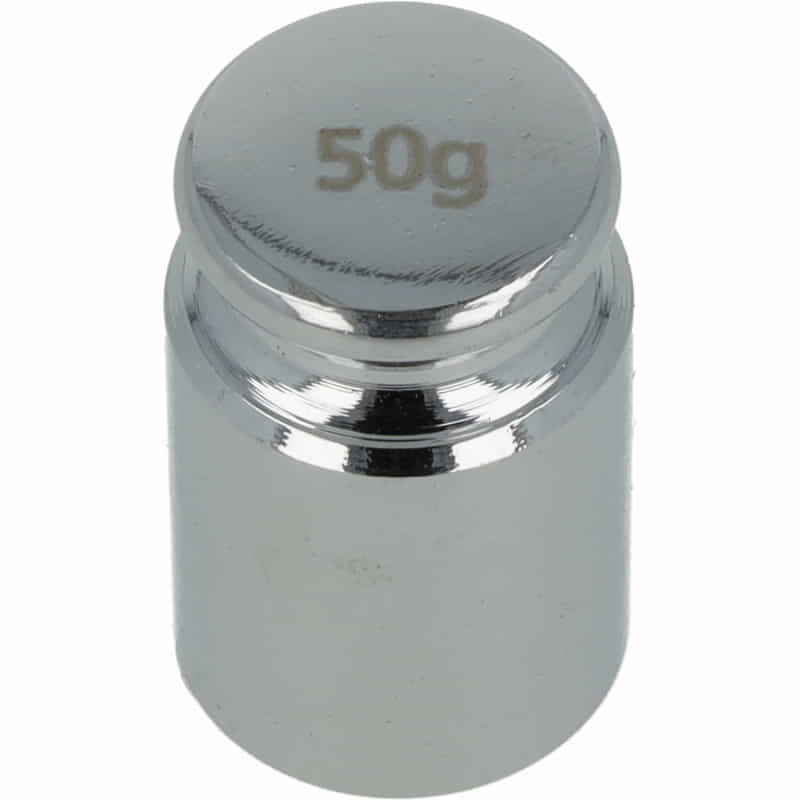 Justiergewicht 50 g - Präzisionsgewicht zur Kalibrierung von Waagen