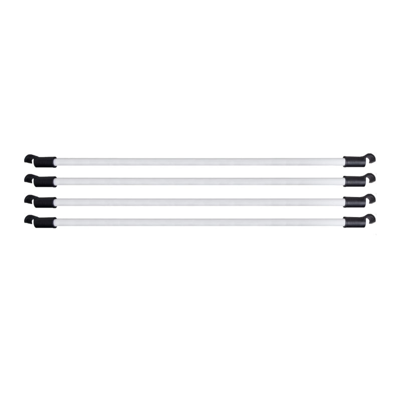 HOMEbox FixturePoles 100 cm – Ø 22 mm Set (4 Stangen + 8 Haken)