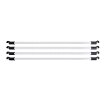 HOMEbox FixturePoles 100 cm – Ø 22 mm Set (4 Stangen + 8 Haken)