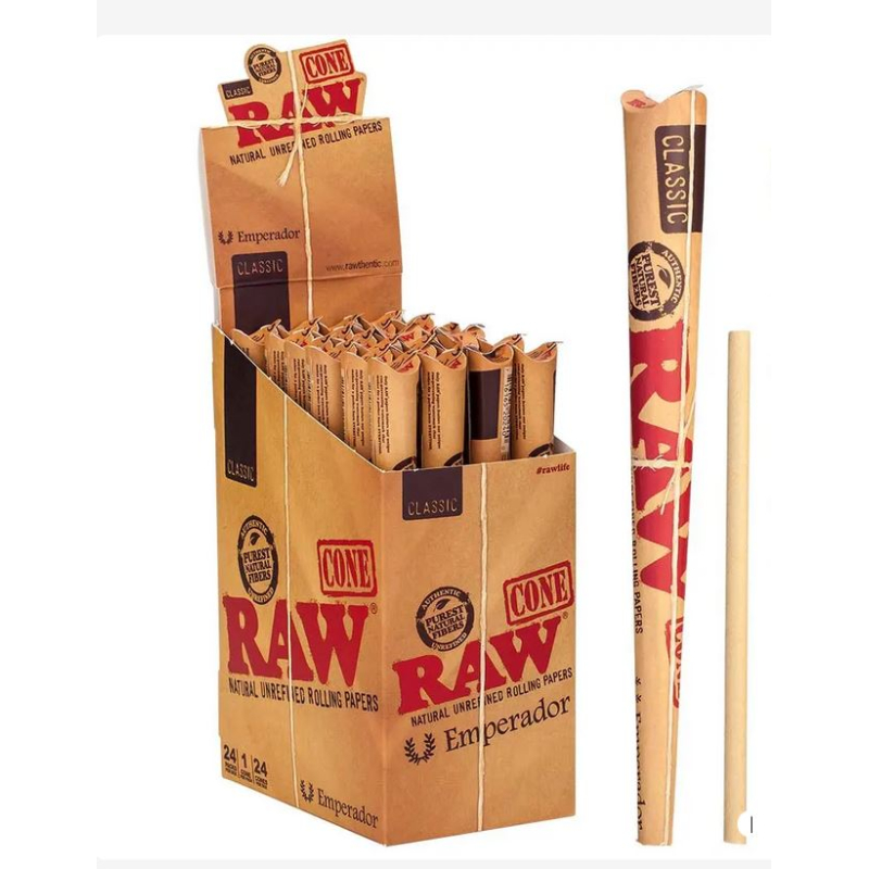 RAW Classic Cone Emperador - 24er Display Vorratspack (18 cm)