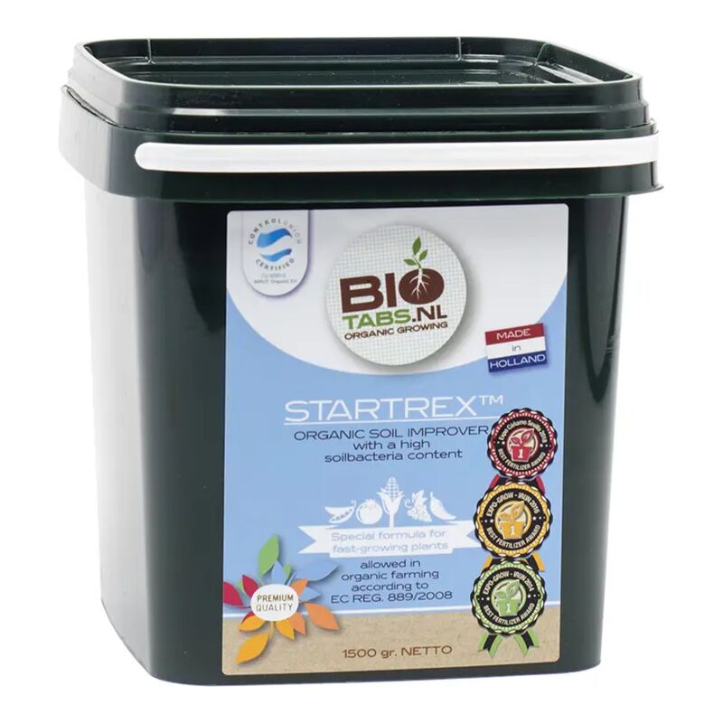 BioTabs Startrex Bodenbeschleuniger 1,5 kg - organischer Bodenverbesserer NPK 3-1-2 mit Bodenbakterien