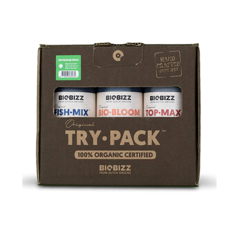 Biobizz Try-Pack Outdoor - Organisches Dünger-Starterset (3 x 250 ml)