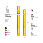 FIRE-FLOW™ JAYSAFE Aluminium Joint Case - Wasserdichte Transporthülse Gold